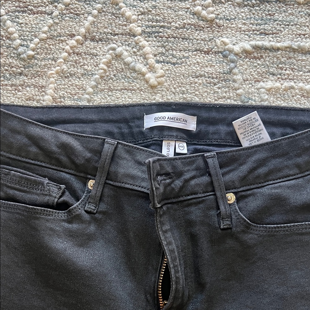 Good American High Rise Black Jeans